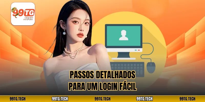 Passos detalhados para um login fácil